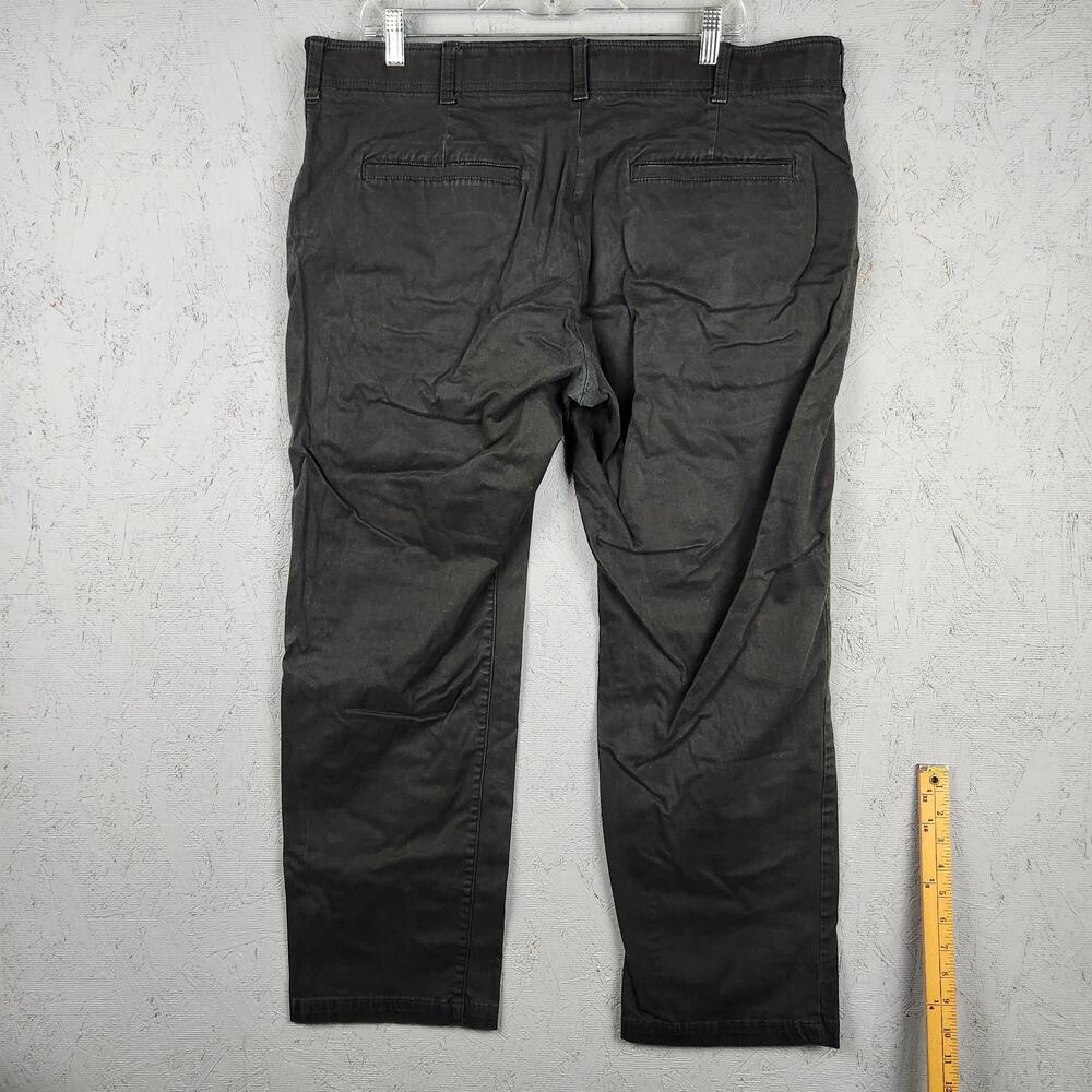 Lee Extreme Comfort Pants Mens 38x30 Black Stretch Chino Casual Straight Leg - Picture 9 of 12